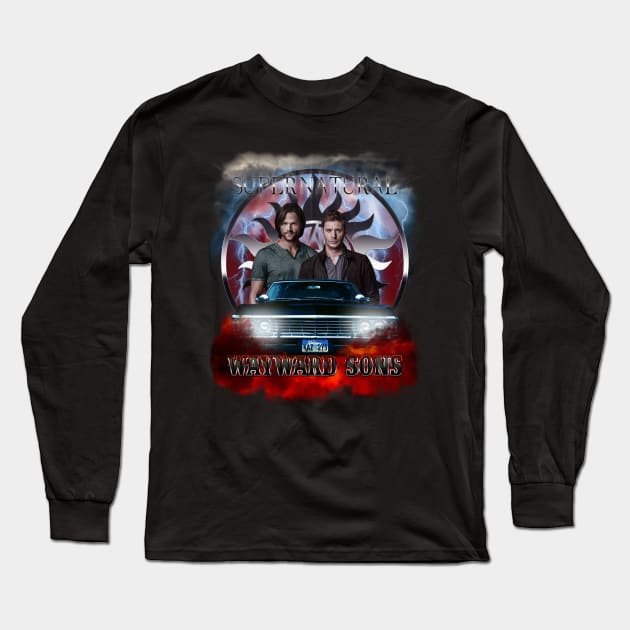 Supernatural WayWard Sons Theme 4 Long Sleeve T-Shirt by Ratherkool